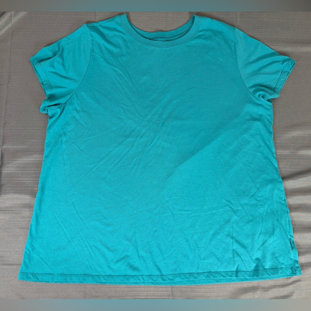 Torrid Classic Fit Tee Size 4 4X Teal Short Sleeve Top